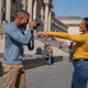 Charles Monroe King (Michael B. Jordan) and Dana Canedy (Chanté Adams) in Columbia Pictures’ JOURNAL FOR JORDAN.